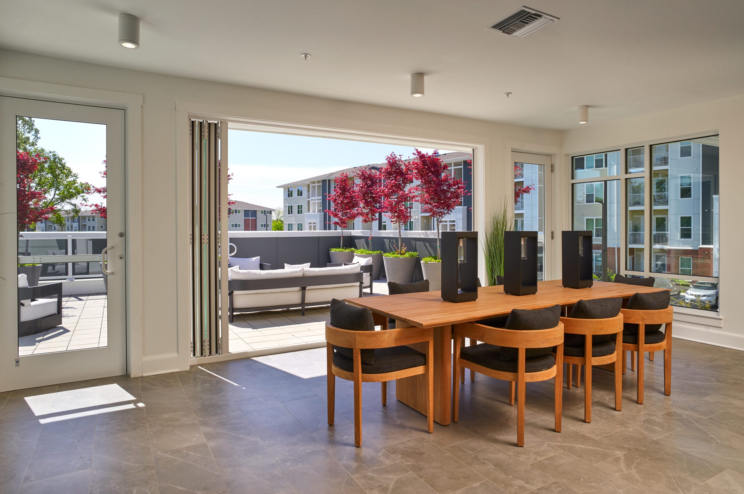 Balcony with Seating Area and Indoor Dining Table & Chairs Additional Room